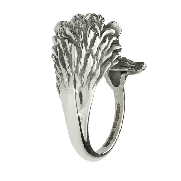 Kabana Sterling Silver Figural Lion Ring